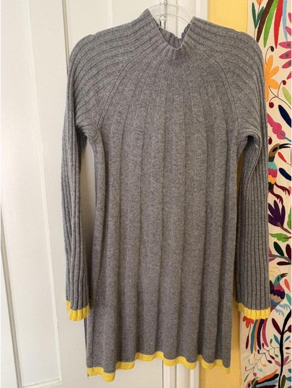 Anthropologie Women's Grey Dress